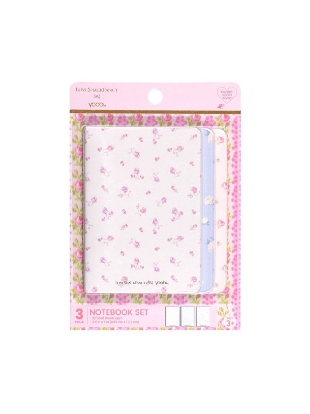 LoveShackFancy x Target 3 pack Mini Journals